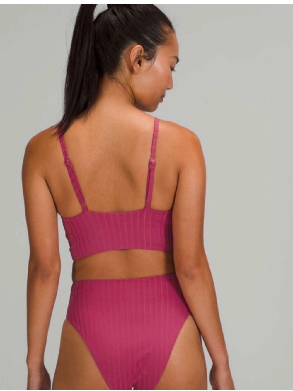 lululemon athletica Black Ribbed Two-Piece Swim Set - Picture 2 of 9